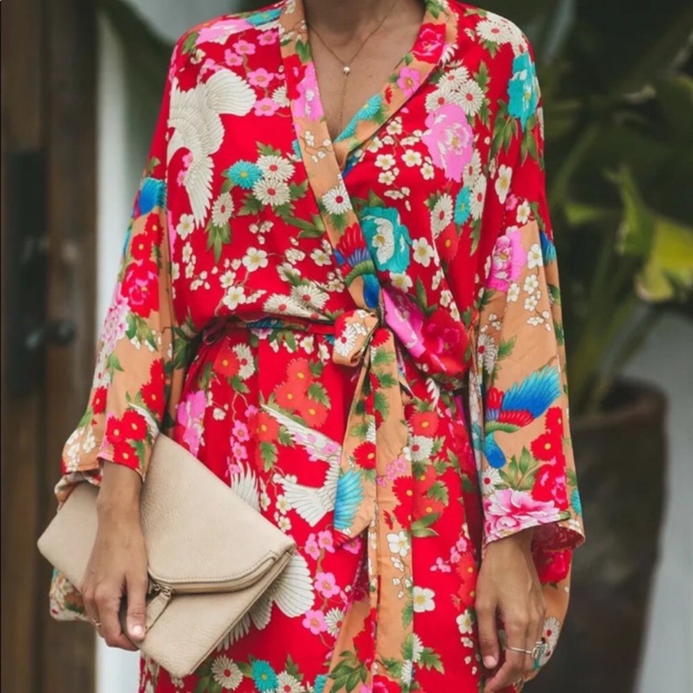 5⭐️Fave! Cherry Blossom Kimono Coverup - Picture 3 of 8